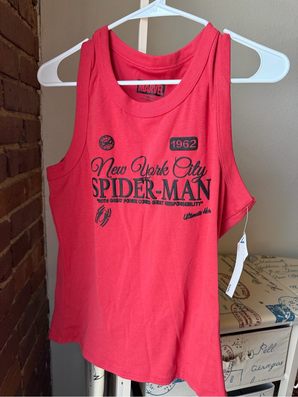 Marvel Red Spider-Man New York City Graphic Tank Top - Picture 1 of 6